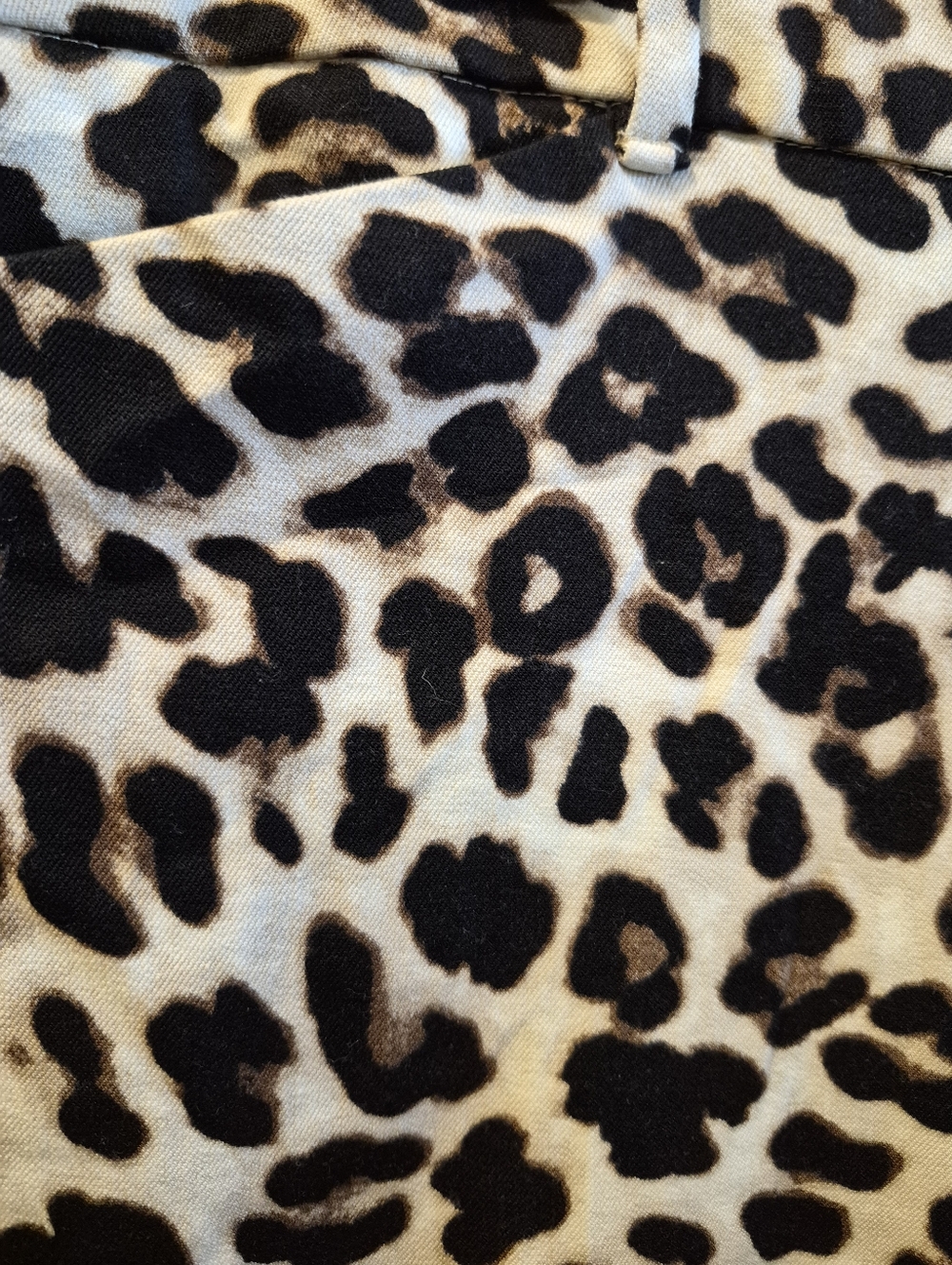 New York & Company Leopard Print Slim Pants Size 12 - Picture 4 of 6